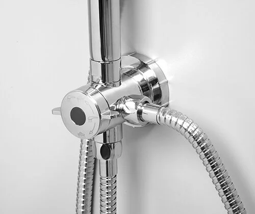 Душевая стойка WasserKRAFT хром A045 (детальная фотография), без смесителя
