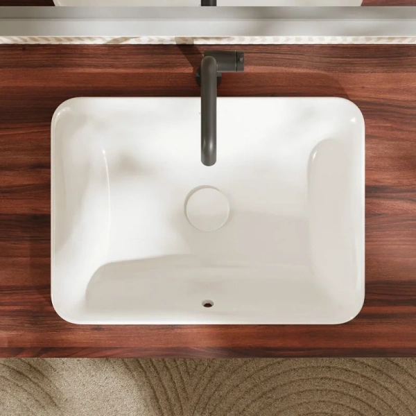 Раковина Hansgrohe Xuniva Q 55 см белая 60158450 (детальная фотография), одинарные