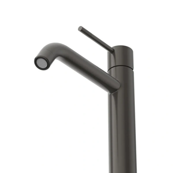 Смеситель для раковины Cezares Relax оружейная сталь RELAX-LC1-GM-W0 (детальная фотография), современные, hi-tech