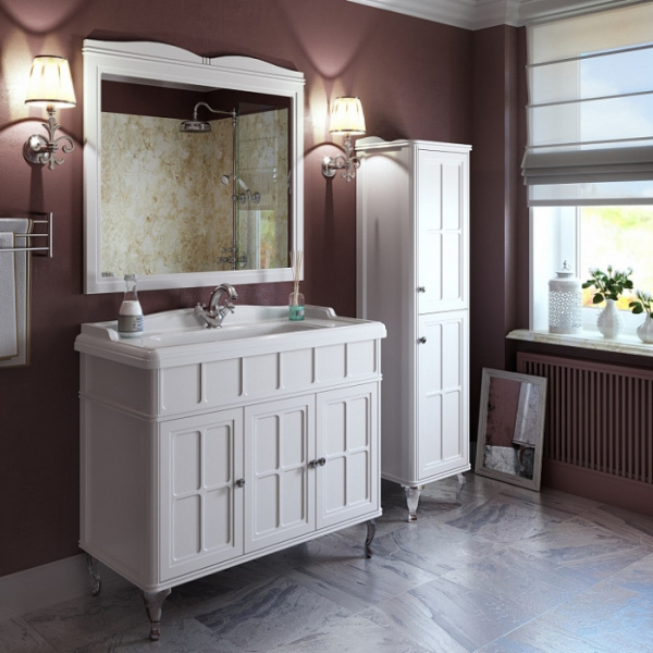 Тумба с раковиной напольная Caprigo Borgo 106 см с распашными дверцами (детальная фотография), в наличии, по запросу