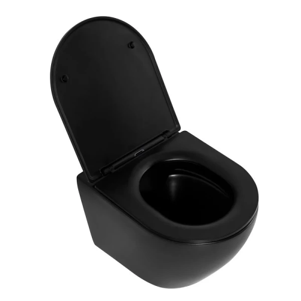 Унитаз с инсталляцией BelBagno Colorato с черной клавишей BB062CHR-MB/BB062SC-MB/BB002-80/BB007-PR-NERO.M (детальная фотография), в наличии index_1