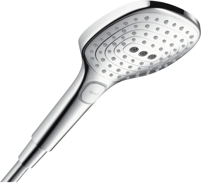 Душевая стойка Hansgrohe Raindance Select 27126 с термостатом (детальная фотография), без излива