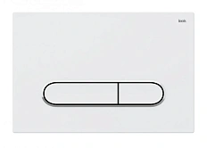 Клавиша смыва IDDIS Unifix белая/хром