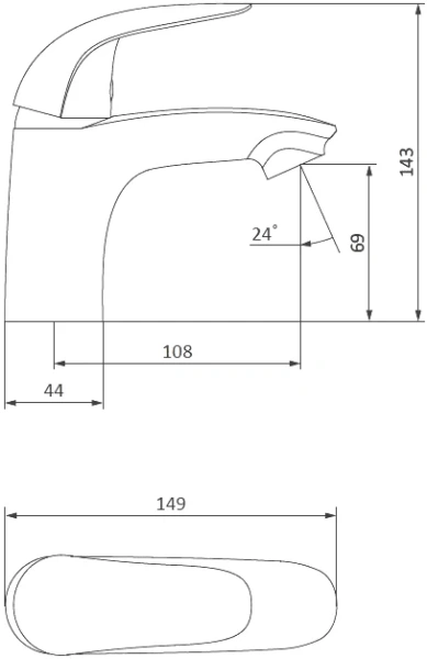 Смеситель для раковины RedBlu by Damixa Palace Bit 310210000 (детальная фотография), на раковину