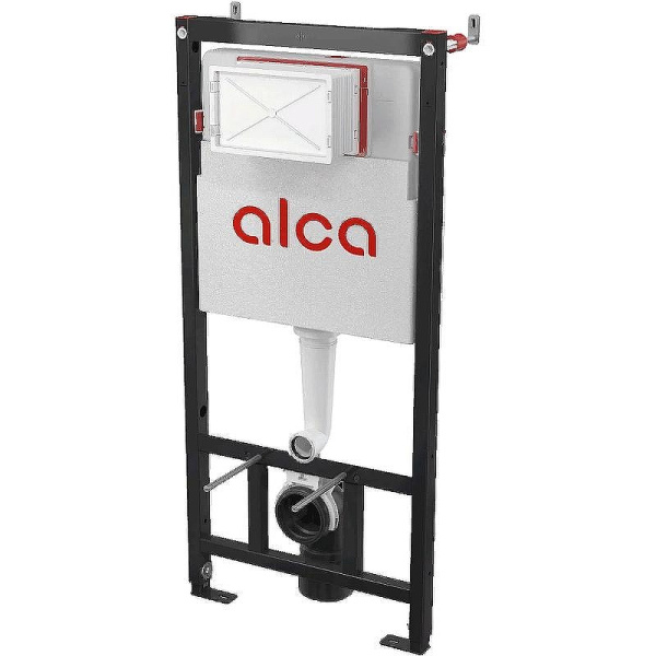 Инсталляция для унитаза Alcaplast кнопка смыва хром AM101/1120-4:1 RU M671-0001 (детальная фотография), для унитаза