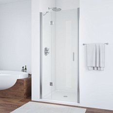 Душевая дверь профиль глянцевый хром стекло прозрачное Vegas-glass