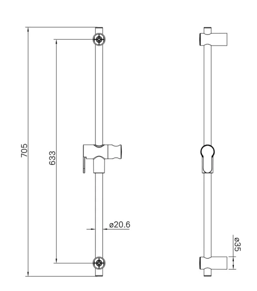 Душевой гарнитур IDDIS Optima Home графит матовый OPH3F20i16 (детальная фотография), другие