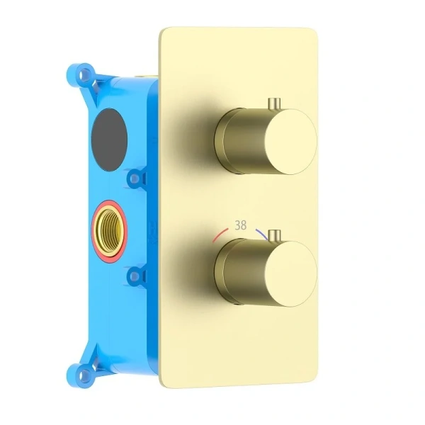 Смеситель для душа Акватек Европа золото шлифованное AQ1391BG (детальная фотография)