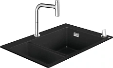 Мойка для кухни Hansgrohe C51-F635-09 77 см со смесителем