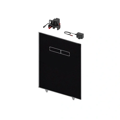 Верхняя стеклянная панель с сенсорным блоком управления, цвет черный, Tece TECElux 9650003 - фото 3