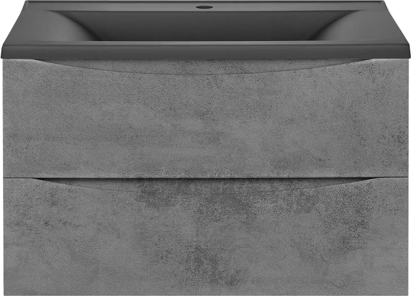 Тумба под раковину подвесная Vincea Mia 74 см Beton VMC-2MA750BT (детальная фотография), серая