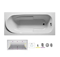 Ванна гидромассажная Riho Columbia 160 x 75 см, FLOW