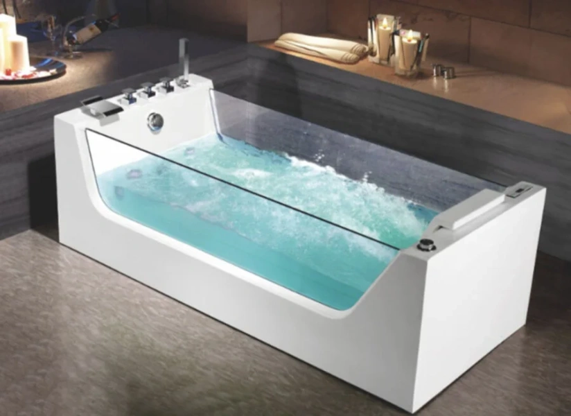 Ванна гидромассажная Frank F104, отдельностоящая, 180 x 80 x 58 см, 2042042 (детальная фотография), современныe, hi-tech
