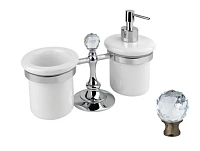 Стакан для ванной и дозатор для мыла Cezares Olimp бронза