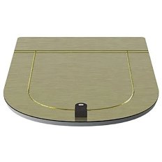 Крышка-сидение с микролифтом Artceram The One золото