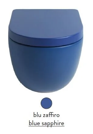 Биде напольное Artceram File 2.0 blu zaffiro FLB002 16 00 (детальная фотография), современные, hi-tech