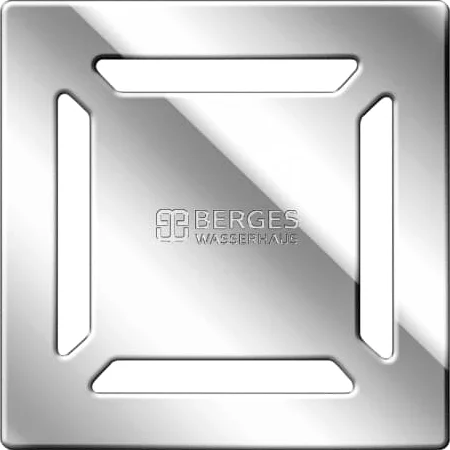 Душевой трап BERGES PLATZ Norma 15 см хром 091159 (детальная фотография), стандартные