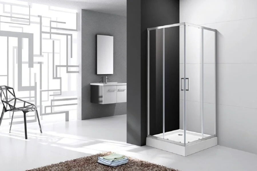Душевой уголок Cezares Molveno 90х90 см прозрачное стекло MOLVENO-A-2-90-C-Cr-IV (детальная фотография)