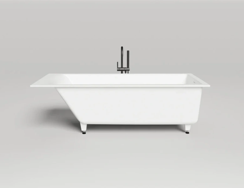 Ванна из искусственного камня Salini Cascata Kit 180x80 см встраиваемая 104523M (детальная фотография), современныe, hi-tech