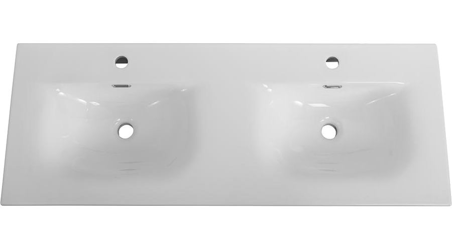 Раковина мебельная BelBagno 121 см с двумя чашами BB-8099-120-2 (детальная фотография), в наличии