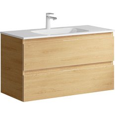 Тумба под раковину подвесная Aqwella Accent 100 см дуб золотой