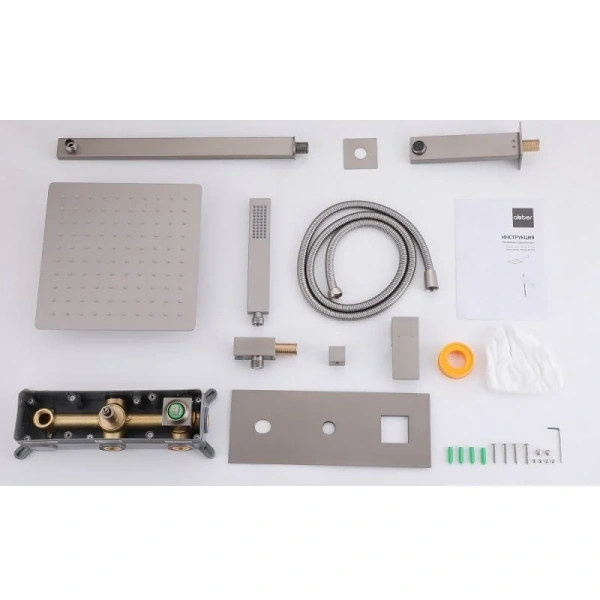 Душевой комплект Abber Daheim сатин AF8217SP (детальная фотография), другие