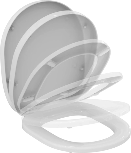 Крышка-сидение с микролифтом Ideal Standard Connect дюропласт E712701 (детальная фотография), с микролифтом
