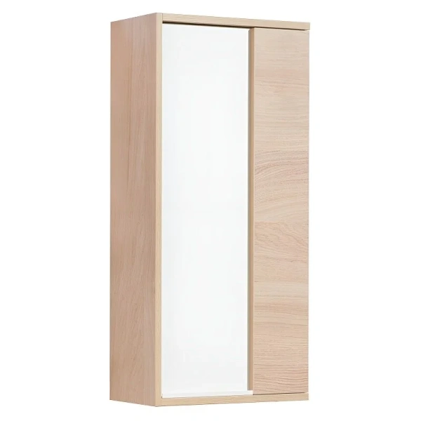 Шкаф подвесной Акватон Бостон 40 см белый глянцевый/дуб эврика 1A239903BN010 (детальная фотография)