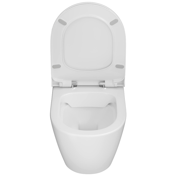 Унитаз подвесной VitrA Sanibelle безободковый 7551B003-0075 (детальная фотография), современные, hi-tech, круглые