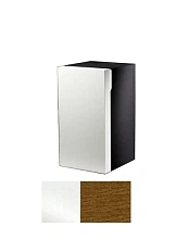 Шкафчик, петли слева, корпус:белый, фасад:шпон грецкого ореха Keuco Edition 300