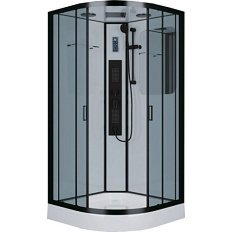 Душевая кабина Niagara Premium 100х100 см профиль черный матовый