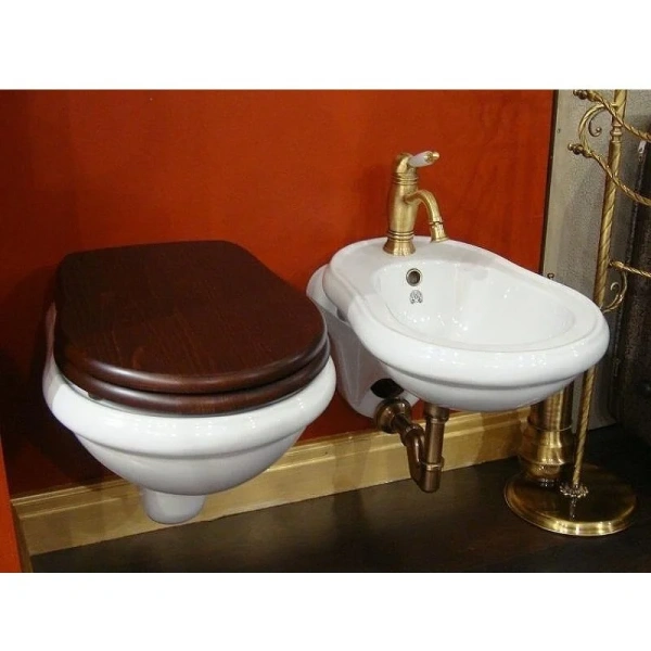 Унитаз подвесной Migliore Bella керамический 20619 (детальная фотография), классические, ретро, круглые