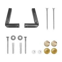 Крепёж горизонтальный для унитаза или биде, с накладками золото и бронза, GSI FVBBO