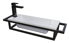 Консоль с раковиной подвесная Grossman Метрис 70 см с полотенцедержателем