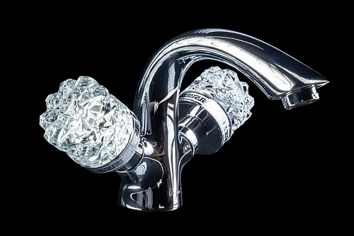 Смеситель для раковины Boheme Crystal хром - фото 1