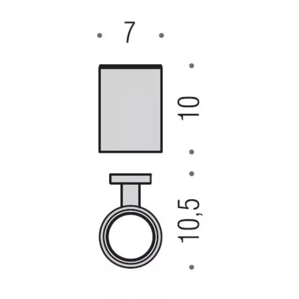 Стакан для ванной Colombo Plus хром W4902 (детальная фотография), современные, hi-tech