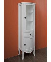 Шкаф, петли справа, цвет белый матовый, фурнитура состаренное серебро, La Beaute Joanna