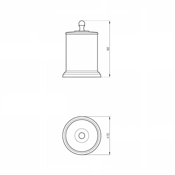 Стакан для ванной Migliore Mirella хром 17229 (детальная фотография), классические, ретро, декорированные
