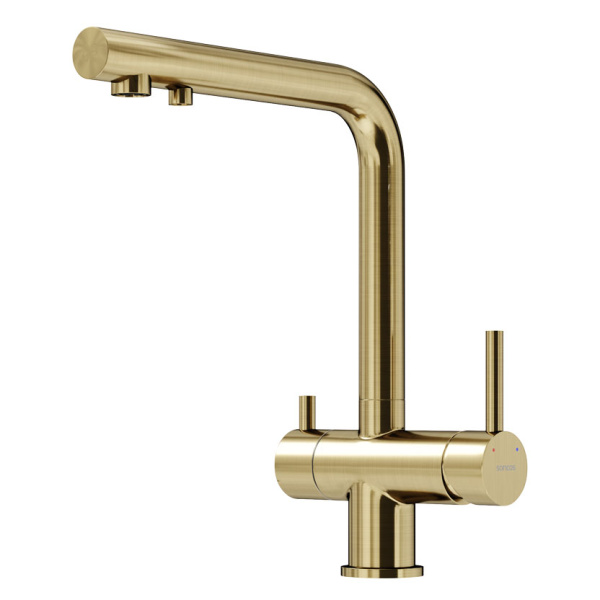 Смеситель для питьевой воды Sancos Foster брашированное золото SC4014BG (детальная фотография)
