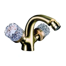 Смеситель для биде Boheme Crystal бронза