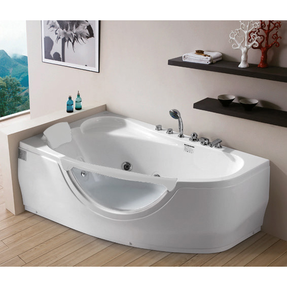 Ванна акриловая левосторонняя Gemy G9046 II B L (детальная фотография), современныe, hi-tech