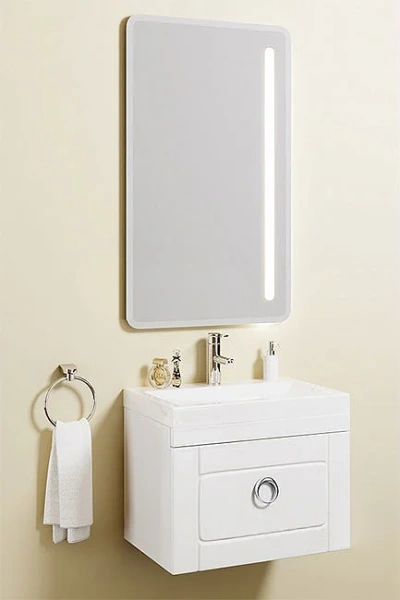 Тумба с раковиной подвесная Aqwella Инфинити Inf.01.06/001 60 см с одним ящиком (детальная фотография), в наличии, по запросу