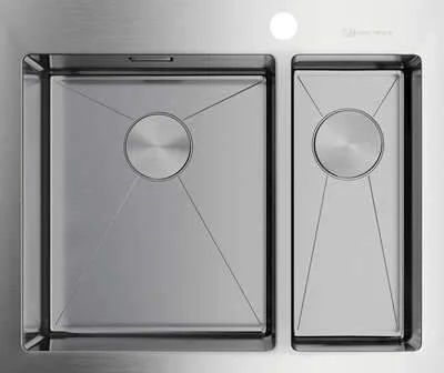 Мойка для кухни Omoikiri Akisame 60-2-IN-L 60 см нержавеющая сталь 4993775 (детальная фотография)