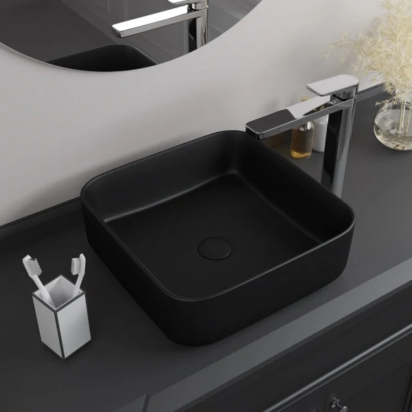 Раковина IDDIS Bridge 39 см черная BRIBM04i27 (детальная фотография), 40 см