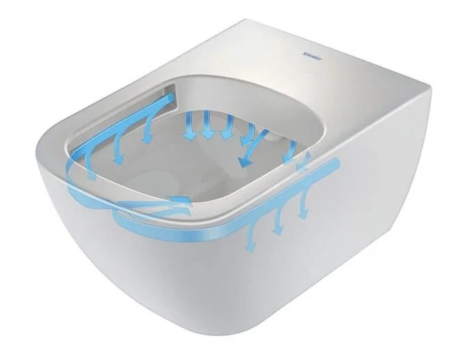 Унитаз подвесной Duravit Happy D.2 белый 2222090000 (детальная фотография), подвесные, встраиваемые