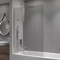 Шторка для ванны RGW Screens SC-11 140х100 см профиль хром