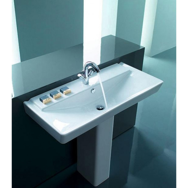 Раковина, фаянс, цвет белый, Misty Jacob Delafon 120х46 4800 3440890763345 (детальная фотография), по запросу