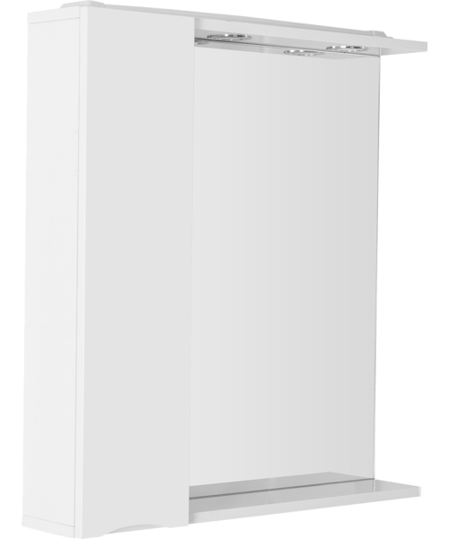 Зеркальный шкаф с подсветкой BelBagno Marino 80 см левосторонний MARINO-SPC-800/750-1A-BL-P-L (детальная фотография), в наличии