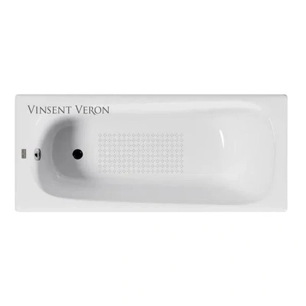 Чугунная ванна Vinsent Veron Concept VCO1407042-AS, 140 x 70 см, с антискользящим покрытием, цвет белый (детальная фотография)