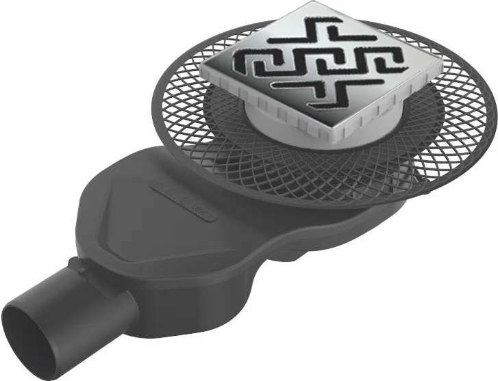 Душевой трап BERGES PLATZ Norma 161 15 см боковой выпуск (детальная фотография)